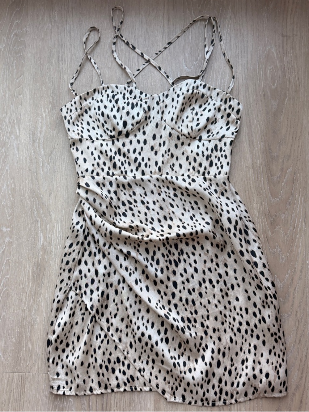 Zara leopard print mini dress